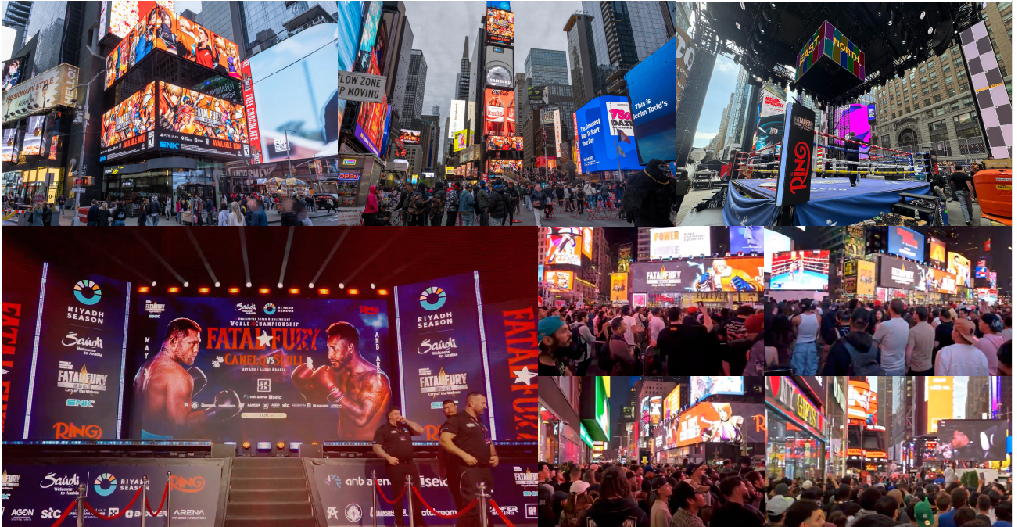 NYタイムズスクエアでのFatal Fury Times Square イベント風景